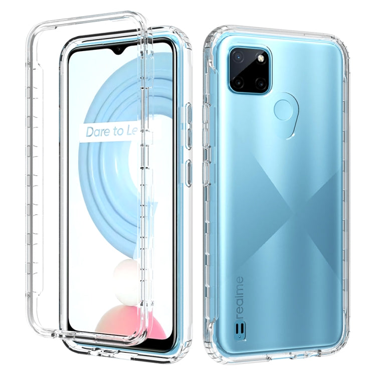 Shockproof High Transparency Two-color Gradual Change PC+TPU Candy Colors Phone Protective Case, For OPPO A16, For OPPO A54 4G, For OPPO Realme C21Y