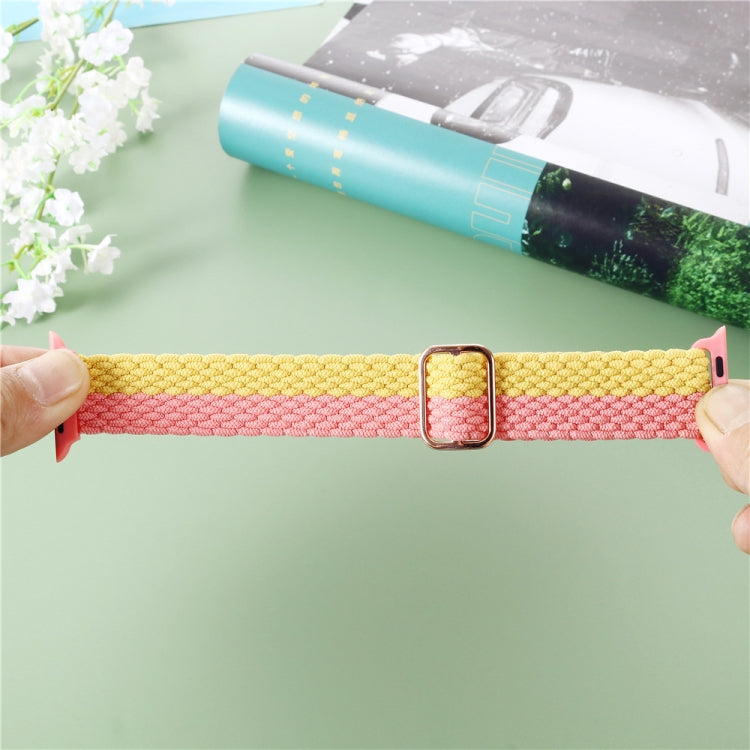 Adjustable Striped Woven Nylon Strap Watchband For Apple Watch Series, Series 1