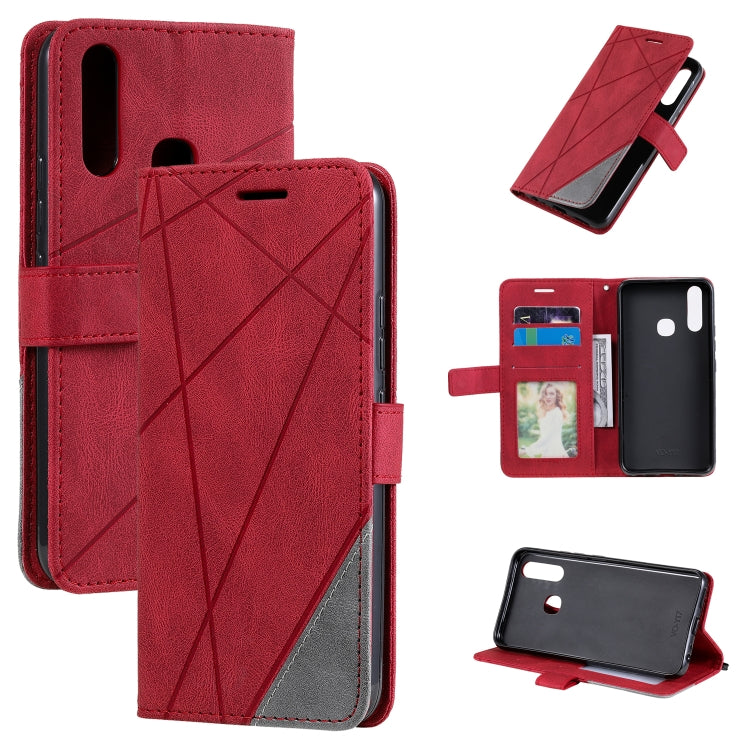 Skin Feel Splicing Horizontal Flip Leather Phone Case