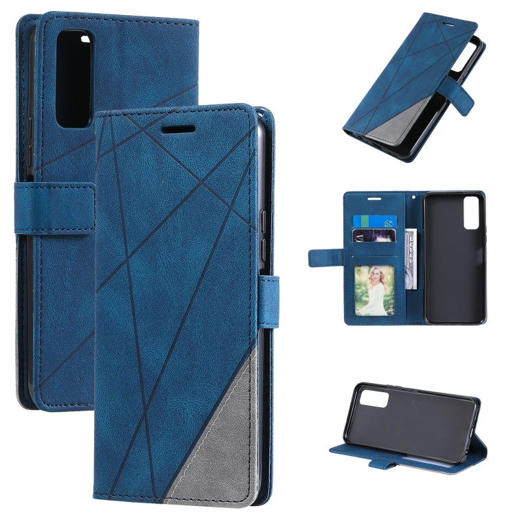 Skin Feel Splicing Horizontal Flip Leather Phone Case