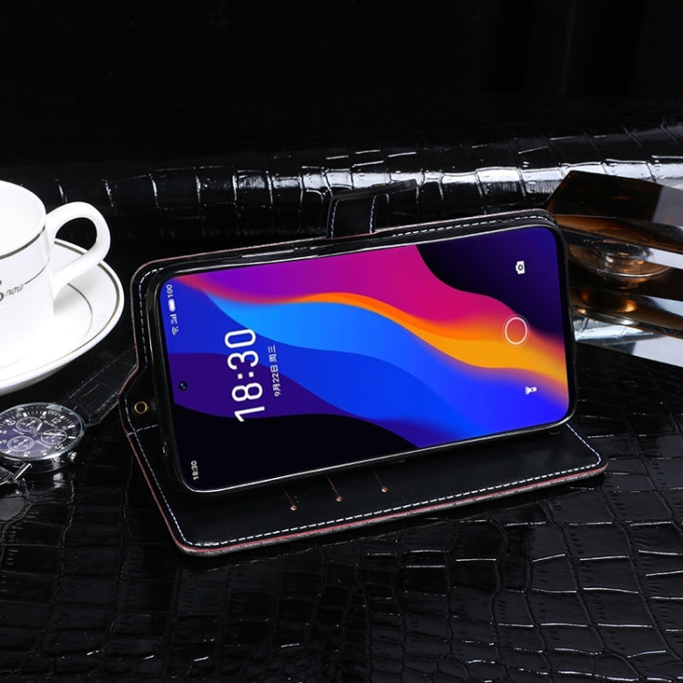 idewei Crocodile Texture Horizontal Flip Leather Case with Holder & Card Slots & Wallet, For Meizu 18x