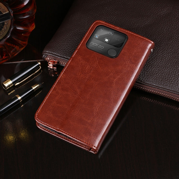 idewei Crazy Horse Texture Leather Case with Holder & Card Slots & Wallet, For OPPO Realme Narzo 50A, For Tecno Phantom X, For vivo S10e, For Meizu 18x