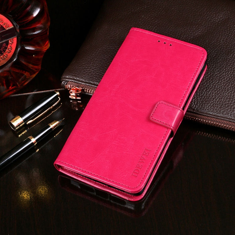 idewei Crazy Horse Texture Leather Case with Holder & Card Slots & Wallet, For OPPO Realme Narzo 50A, For Tecno Phantom X, For vivo S10e, For Meizu 18x