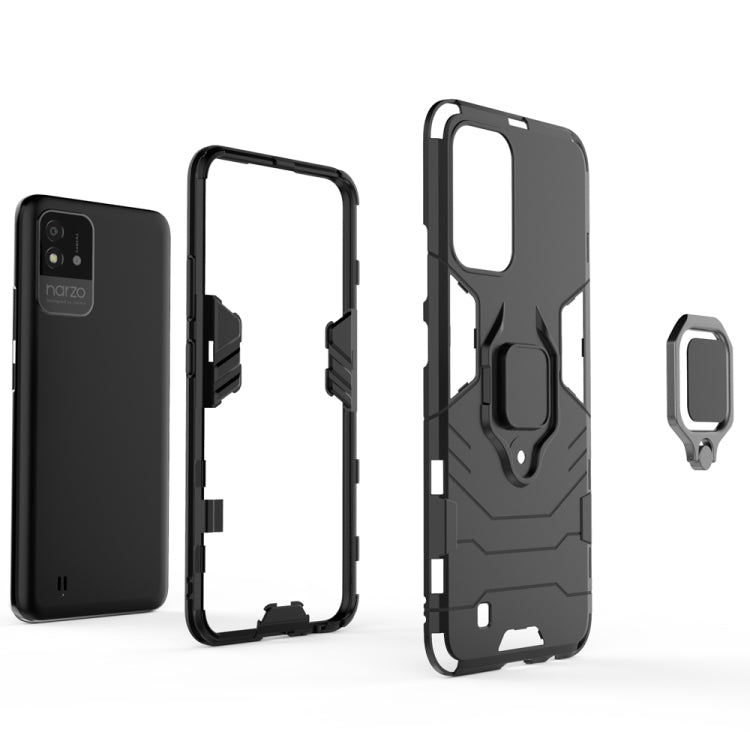 Shockproof PC + TPU Phone Case with Magnetic Ring Holder, For OPPO Realme Narzo 50i, For Samsung Galaxy A13 5G