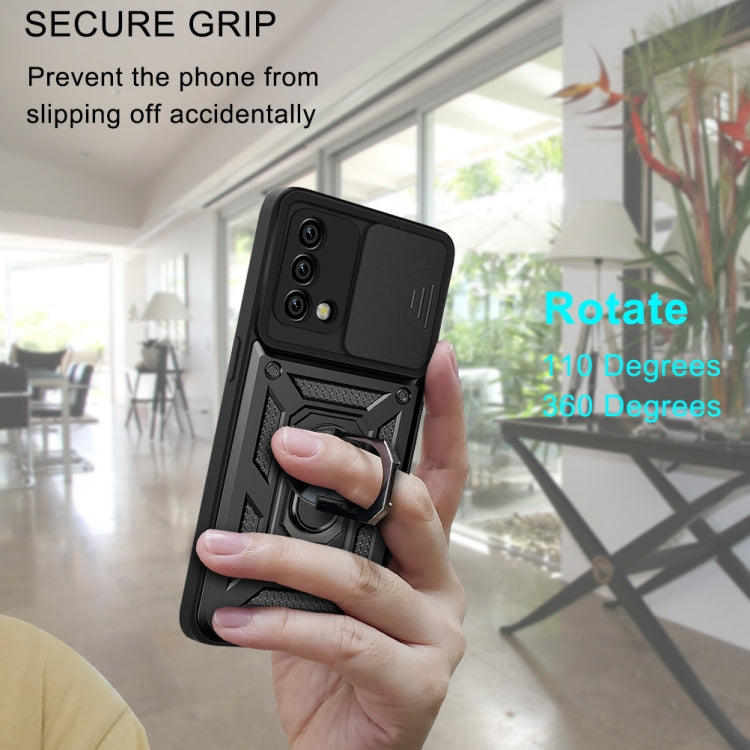 Sliding Camera Cover Design TPU+PC Phone Protective Case, For OPPO A74 4G, For OPPO A93 5G / A74 5G / A54 5G, For OPPO A94/Reno5/F19 Pro/Reno5 Lite, For OPPO Realme C21/C20/C11 2021