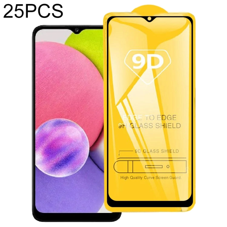 For Samsung Galaxy A53 5G 25pcs 9D Full Glue Screen Tempered Glass Film