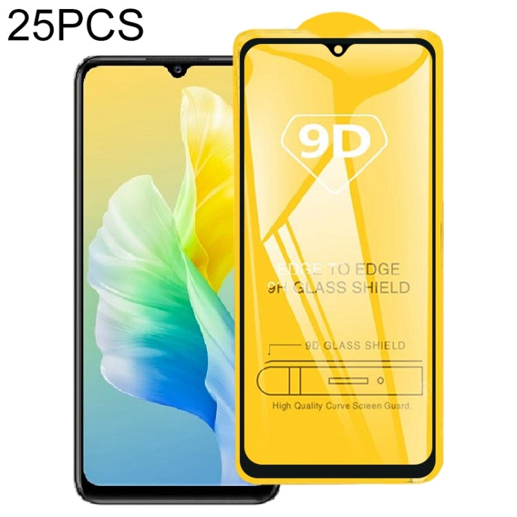 For Samsung Galaxy A53 5G 25pcs 9D Full Glue Screen Tempered Glass Film