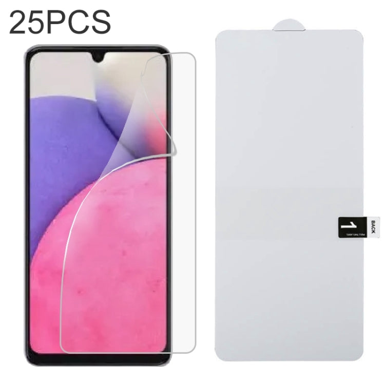 25 PCS Full Screen Protector Explosion-proof Hydrogel Film, For Huawei Enjoy 20e (25 PCS), For Samsung Galaxy A53 (25 PCS), For Huawei nova Y60 (25 PCS), For Samsung Galaxy A82 (25 PCS), For vivo Y20 2021 (25 PCS), For vivo iQOO Neo5 Lite (25 PCS)