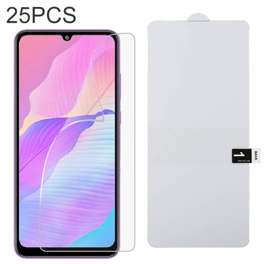 25 PCS Full Screen Protector Explosion-proof Hydrogel Film, For Huawei Enjoy 20e (25 PCS), For Samsung Galaxy A53 (25 PCS), For Huawei nova Y60 (25 PCS), For Samsung Galaxy A82 (25 PCS), For vivo Y20 2021 (25 PCS), For vivo iQOO Neo5 Lite (25 PCS)