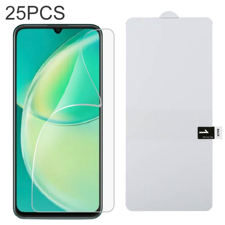 25 PCS Full Screen Protector Explosion-proof Hydrogel Film, For Huawei Enjoy 20e (25 PCS), For Samsung Galaxy A53 (25 PCS), For Huawei nova Y60 (25 PCS), For Samsung Galaxy A82 (25 PCS), For vivo Y20 2021 (25 PCS), For vivo iQOO Neo5 Lite (25 PCS)