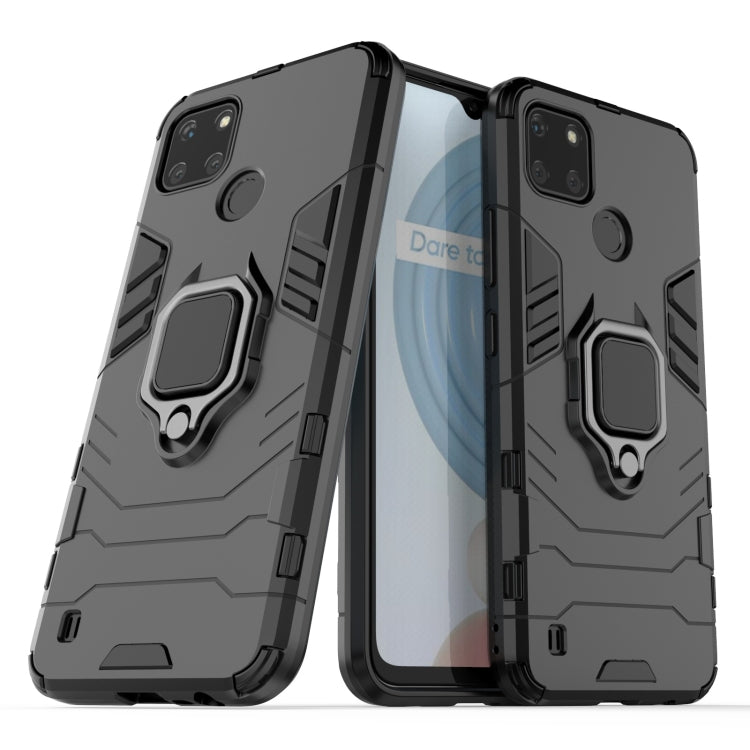 Shockproof PC + TPU Protective Case with Magnetic Ring Holder, For OPPO Realme C21Y