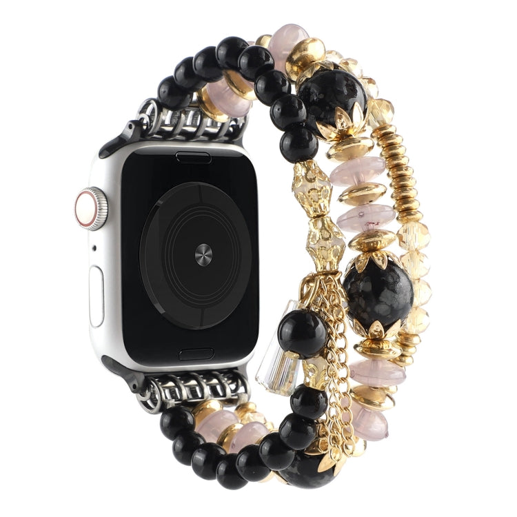 Pearl Strap Watchband For Apple Watch Series, 7 41mm / 6&amp;SE&amp;5&amp;4 40mm / 3&amp;2&amp;1 38mm, 7 45mm / 6&amp;SE&amp;5&amp;4 44mm / 3&amp;2&amp;1 42mm