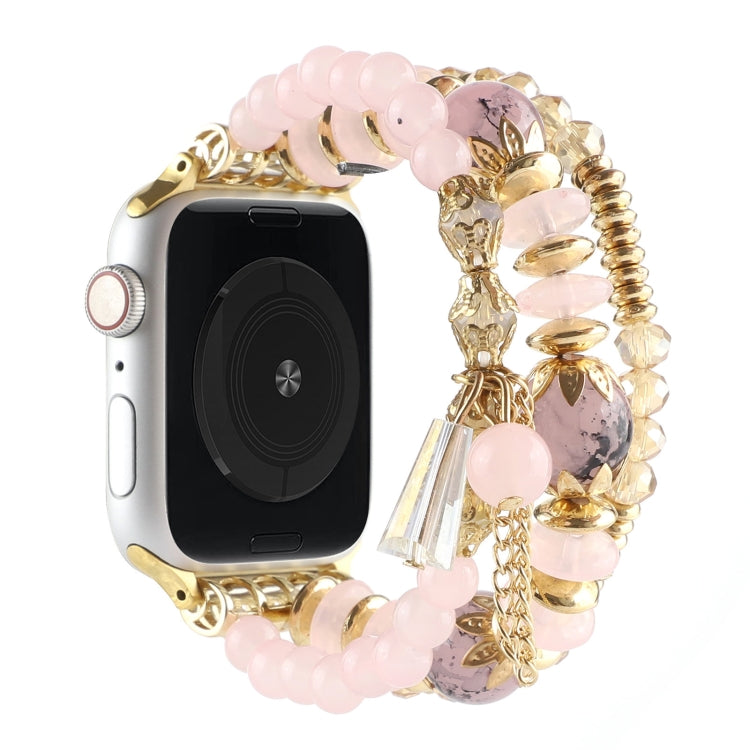 Pearl Strap Watchband For Apple Watch Series, 7 41mm / 6&amp;SE&amp;5&amp;4 40mm / 3&amp;2&amp;1 38mm, 7 45mm / 6&amp;SE&amp;5&amp;4 44mm / 3&amp;2&amp;1 42mm