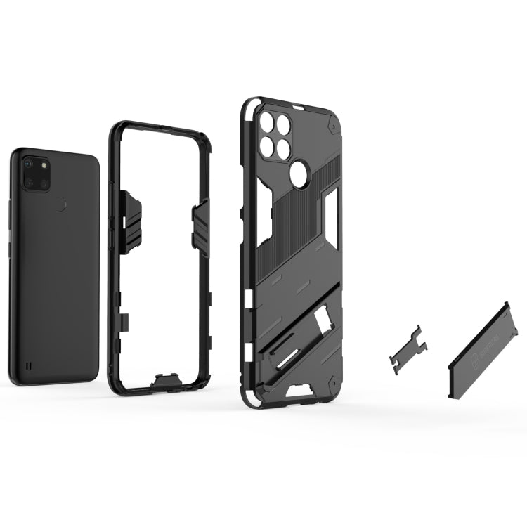 Punk Armor 2 in 1 PC + TPU Shockproof Phone Case, For Realme C21Y