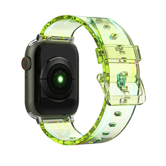 Colorful Transparent Silicone Watchband For Apple Watch Series, 7 45mm / 6 &amp; SE &amp; 5 &amp; 4 44mm / 3 &amp; 2 &amp; 1 42mm, 7 41mm / 6 &amp; SE &amp; 5 &amp; 4 40mm / 3 &amp; 2 &amp; 1 38mm