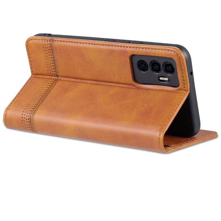 AZNS Magnetic Calf Texture Horizontal Flip Leather Phone Case, For vivo S10e / V23e, For vivo T1, For Honor X30i