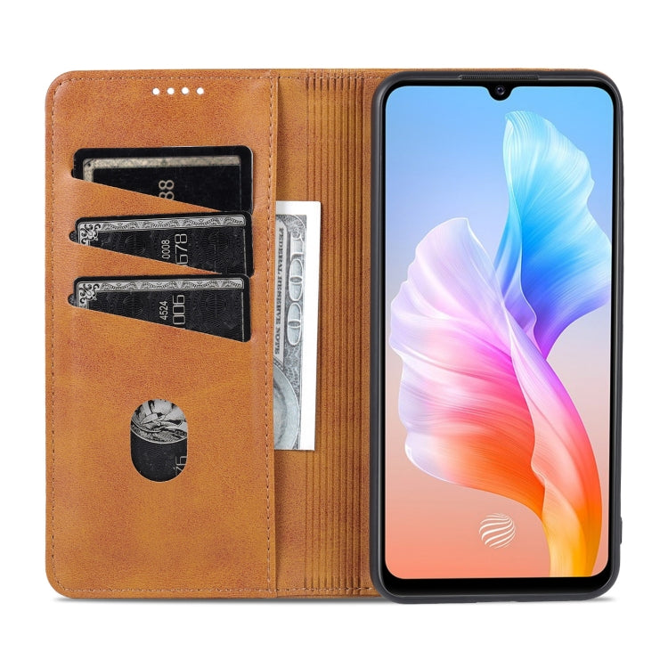 AZNS Magnetic Calf Texture Horizontal Flip Leather Phone Case, For vivo S10e / V23e, For vivo T1, For Honor X30i