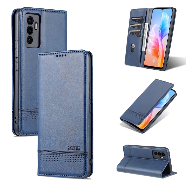 AZNS Magnetic Calf Texture Horizontal Flip Leather Phone Case, For vivo S10e / V23e, For vivo T1, For Honor X30i