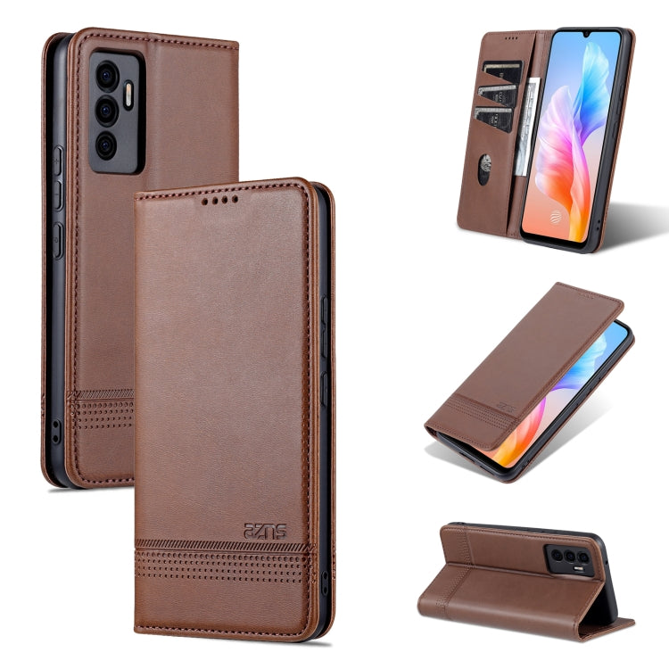 AZNS Magnetic Calf Texture Horizontal Flip Leather Phone Case, For vivo S10e / V23e, For vivo T1, For Honor X30i