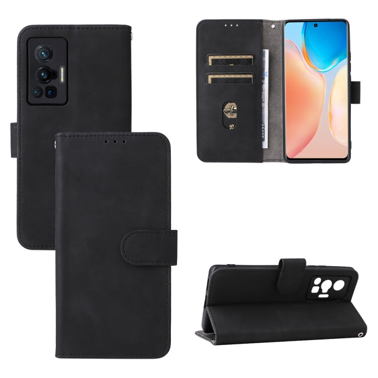 Solid Color Skin Feel Magnetic Buckle Leather Phone Case, For vivo X70 Pro, For vivo Y3s 2021