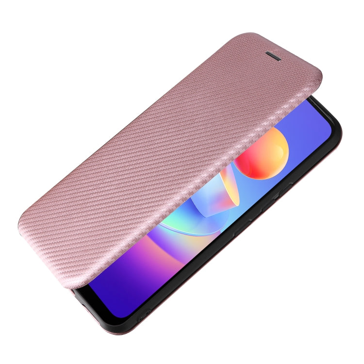 Carbon Fiber Texture Magnetic Horizontal Flip Leather Phone Case, For vivo Y3s 2021, For vivo Y15s / Y15a