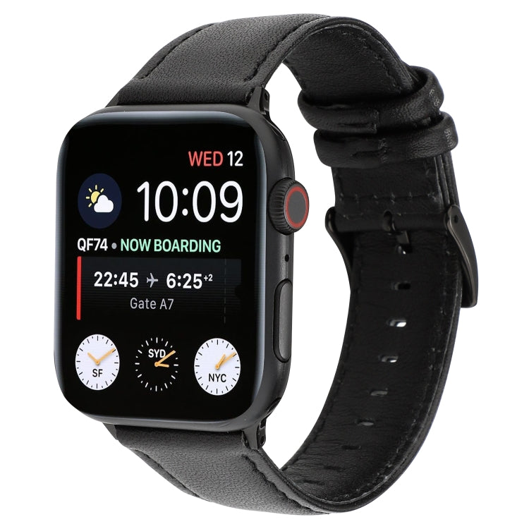 Oil Wax Crazy Horse Texture Genuine Leather Strap, For Apple Watch Series, For Apple Watch Series 5