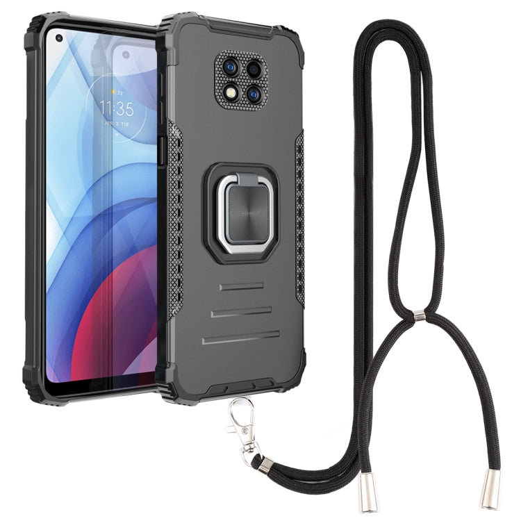 Aluminum Alloy + TPU Phone Case with Lanyard, For Motorola Moto G Play 2021, For Motorola Moto G Power 2021, For Motorola Moto G Stylus 2021, For Motorola Moto G9 / G9 Play / E7 Plus, For Xiaomi Poco X3 / X3 NFC, For Xiaomi Redmi 9C / Redmi 9 India