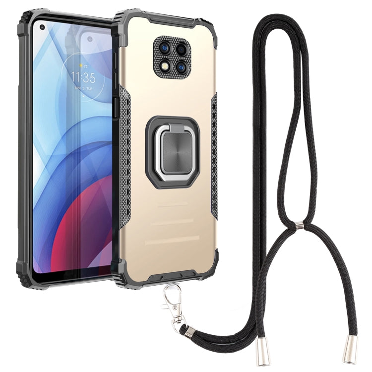 Aluminum Alloy + TPU Phone Case with Lanyard, For Motorola Moto G Play 2021, For Motorola Moto G Power 2021, For Motorola Moto G Stylus 2021, For Motorola Moto G9 / G9 Play / E7 Plus, For Xiaomi Poco X3 / X3 NFC, For Xiaomi Redmi 9C / Redmi 9 India