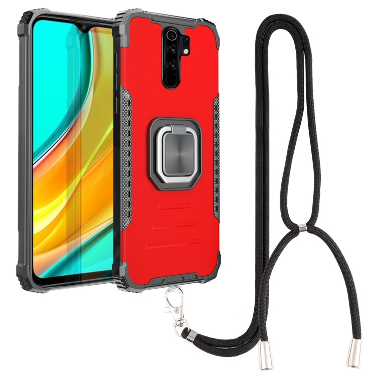 Aluminum Alloy + TPU Phone Case with Lanyard, For Xiaomi Redmi 9 / Redmi 10X, For Xiaomi Redmi Note 8, For Xiaomi Redmi Note 8 Pro, For Xiaomi Redmi Note 9S / Note 9 Pro, For Xiaomi Redmi Note 10 4G / Note 10S