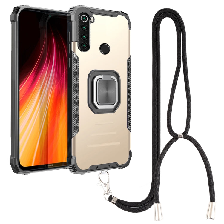 Aluminum Alloy + TPU Phone Case with Lanyard, For Xiaomi Redmi 9 / Redmi 10X, For Xiaomi Redmi Note 8, For Xiaomi Redmi Note 8 Pro, For Xiaomi Redmi Note 9S / Note 9 Pro, For Xiaomi Redmi Note 10 4G / Note 10S