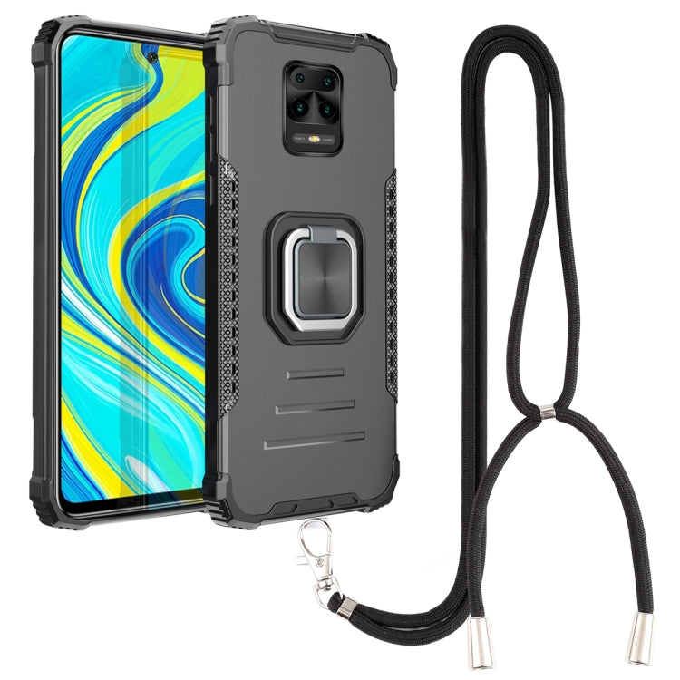 Aluminum Alloy + TPU Phone Case with Lanyard, For Xiaomi Redmi 9 / Redmi 10X, For Xiaomi Redmi Note 8, For Xiaomi Redmi Note 8 Pro, For Xiaomi Redmi Note 9S / Note 9 Pro, For Xiaomi Redmi Note 10 4G / Note 10S