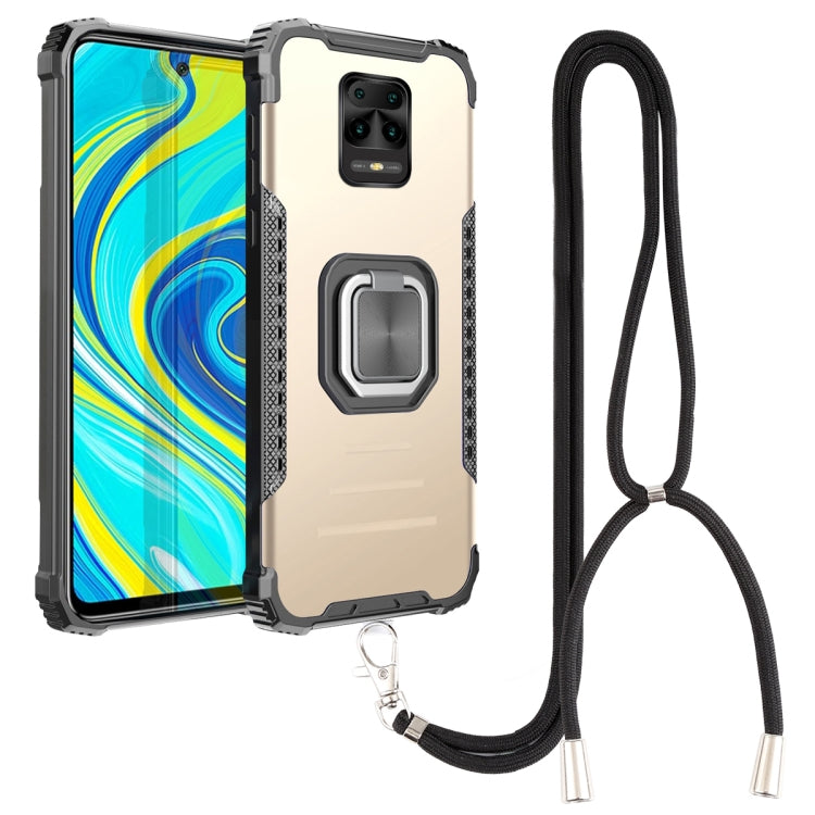Aluminum Alloy + TPU Phone Case with Lanyard, For Xiaomi Redmi Note 9S / Note 9 Pro