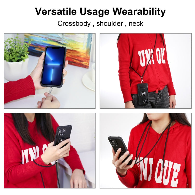 Aluminum Alloy + TPU Phone Case with Lanyard, For Xiaomi Redmi Note 9S / Note 9 Pro