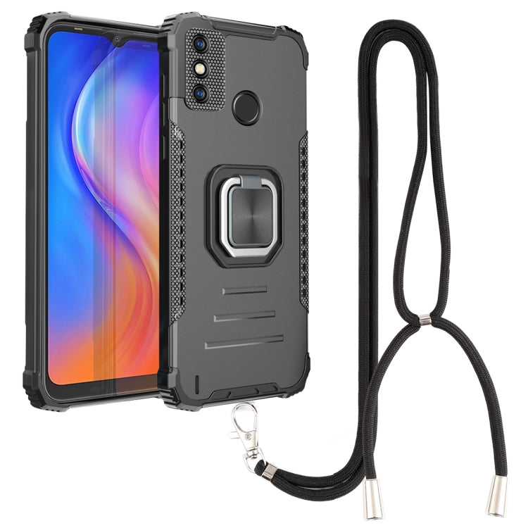 Aluminum Alloy + TPU Phone Case with Lanyard, For Tecno Spark 6, For Tecno Spark 6 Go, For vivo V20, For vivo V20 SE, For vivo Y17 / Y12 / Y15 / Y11 2019 / Y5 2020, For vivo Y19