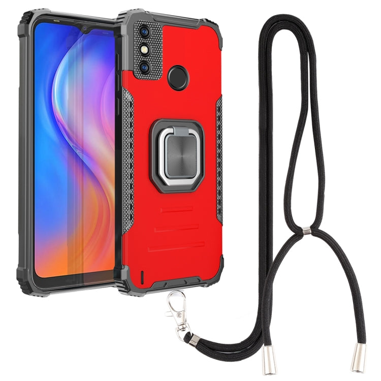 Aluminum Alloy + TPU Phone Case with Lanyard, For Tecno Spark 6, For Tecno Spark 6 Go, For vivo V20, For vivo V20 SE, For vivo Y17 / Y12 / Y15 / Y11 2019 / Y5 2020, For vivo Y19