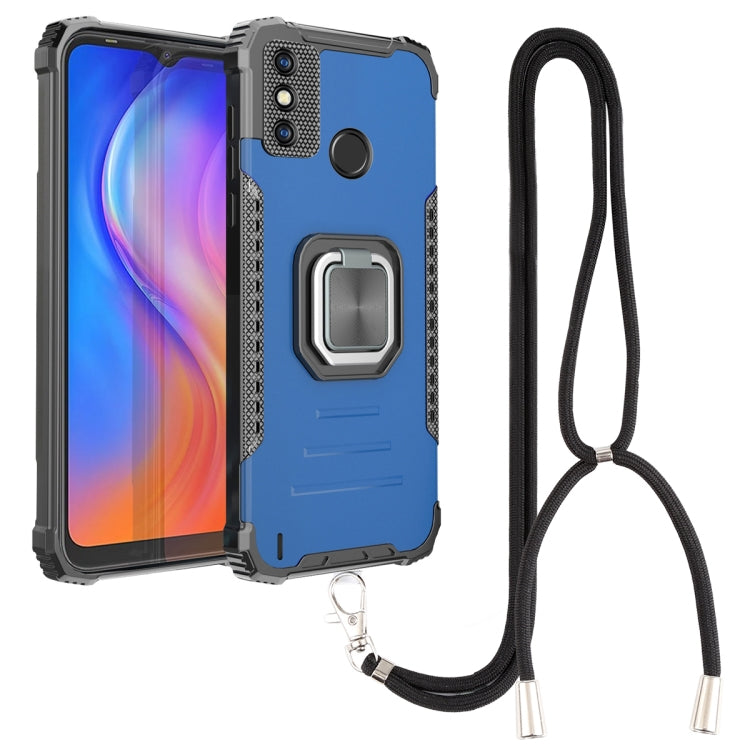 Aluminum Alloy + TPU Phone Case with Lanyard, For Tecno Spark 6, For Tecno Spark 6 Go, For vivo V20, For vivo V20 SE, For vivo Y17 / Y12 / Y15 / Y11 2019 / Y5 2020, For vivo Y19