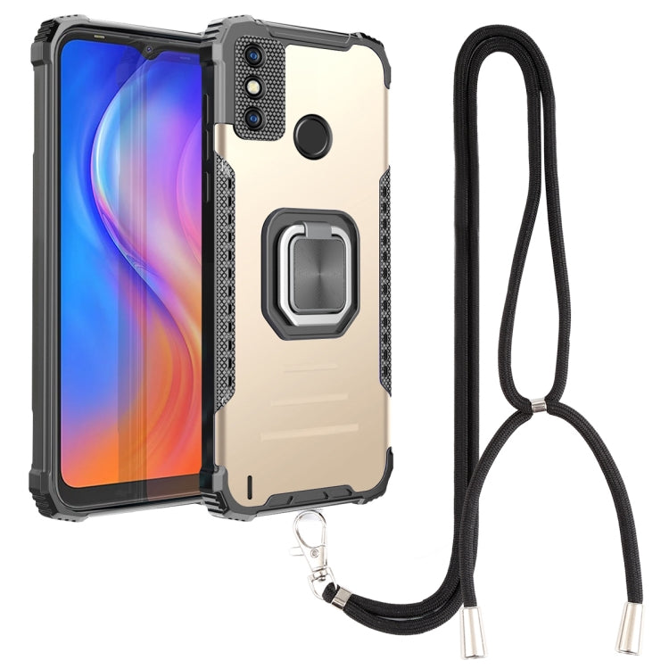 Aluminum Alloy + TPU Phone Case with Lanyard, For Tecno Spark 6, For Tecno Spark 6 Go, For vivo V20, For vivo V20 SE, For vivo Y17 / Y12 / Y15 / Y11 2019 / Y5 2020, For vivo Y19