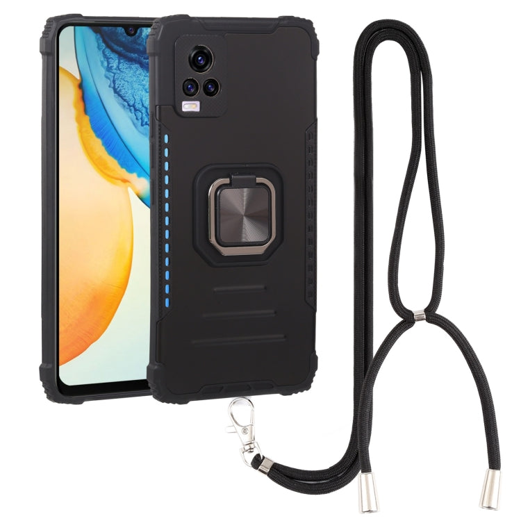 Aluminum Alloy + TPU Phone Case with Lanyard, For Tecno Spark 6, For Tecno Spark 6 Go, For vivo V20, For vivo V20 SE, For vivo Y17 / Y12 / Y15 / Y11 2019 / Y5 2020, For vivo Y19