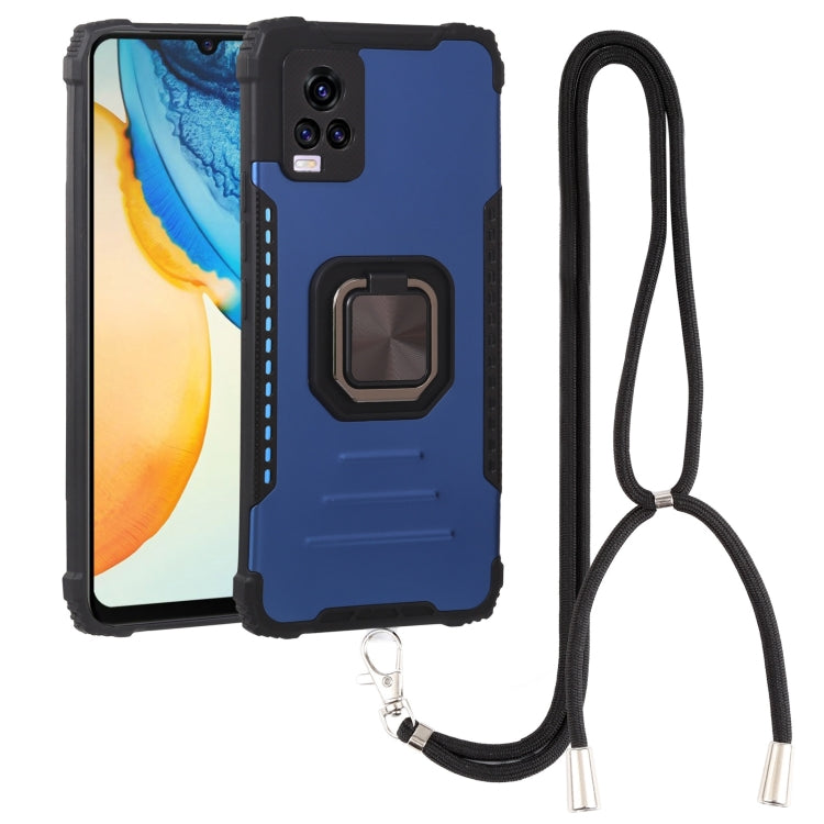 Aluminum Alloy + TPU Phone Case with Lanyard, For Tecno Spark 6, For Tecno Spark 6 Go, For vivo V20, For vivo V20 SE, For vivo Y17 / Y12 / Y15 / Y11 2019 / Y5 2020, For vivo Y19