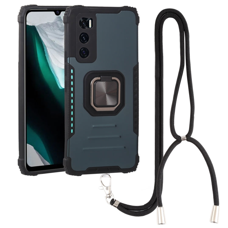 Aluminum Alloy + TPU Phone Case with Lanyard, For Tecno Spark 6, For Tecno Spark 6 Go, For vivo V20, For vivo V20 SE, For vivo Y17 / Y12 / Y15 / Y11 2019 / Y5 2020, For vivo Y19