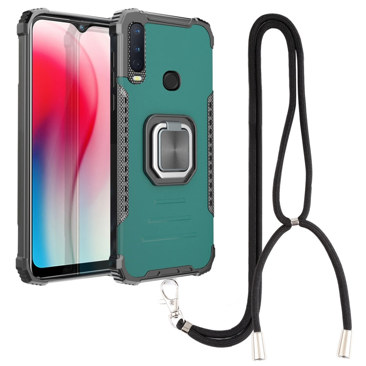 Aluminum Alloy + TPU Phone Case with Lanyard, For Tecno Spark 6, For Tecno Spark 6 Go, For vivo V20, For vivo V20 SE, For vivo Y17 / Y12 / Y15 / Y11 2019 / Y5 2020, For vivo Y19