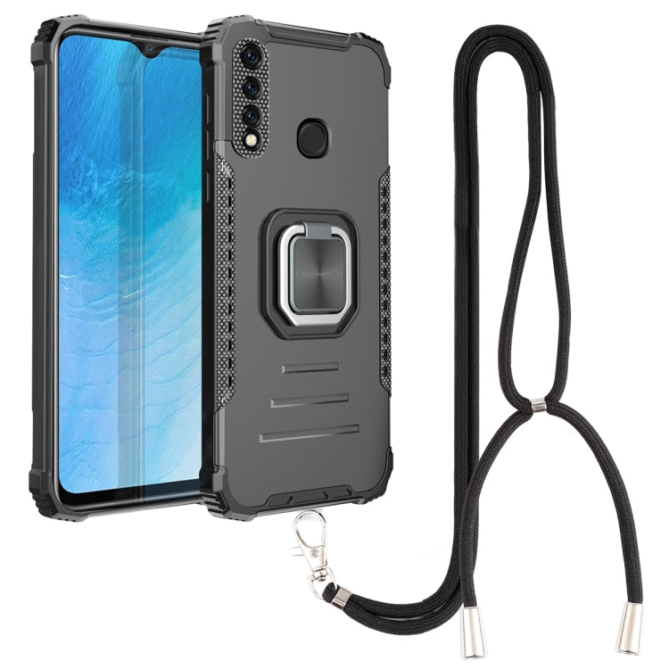 Aluminum Alloy + TPU Phone Case with Lanyard, For Tecno Spark 6, For Tecno Spark 6 Go, For vivo V20, For vivo V20 SE, For vivo Y17 / Y12 / Y15 / Y11 2019 / Y5 2020, For vivo Y19