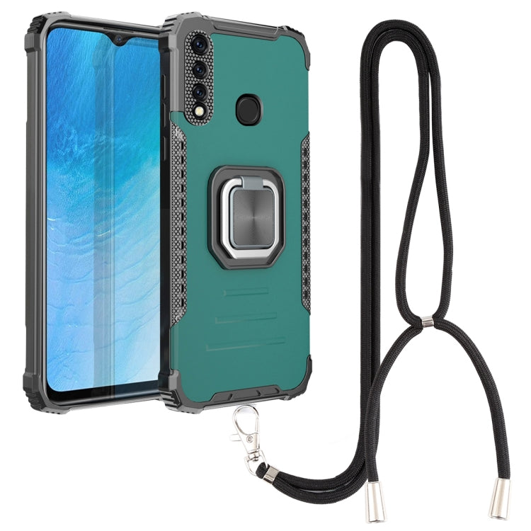 Aluminum Alloy + TPU Phone Case with Lanyard, For Tecno Spark 6, For Tecno Spark 6 Go, For vivo V20, For vivo V20 SE, For vivo Y17 / Y12 / Y15 / Y11 2019 / Y5 2020, For vivo Y19