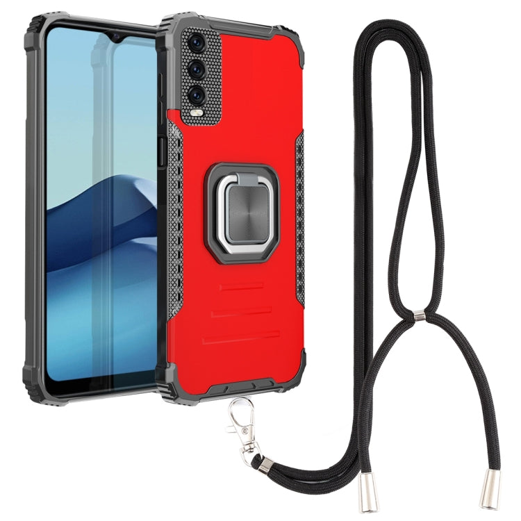 Aluminum Alloy + TPU Phone Case with Lanyard, For vivo Y20 / Y20i / Y20s / Y12a / Y12s, For vivo Y50 / Y30, For vivo Y51 2020 / Y31, For Xiaomi Redmi 9A, For Xiaomi Redmi Note 9 4G / 9 Power /  9T, For Xiaomi Redmi K40 / K40 Pro / K40 Pro+