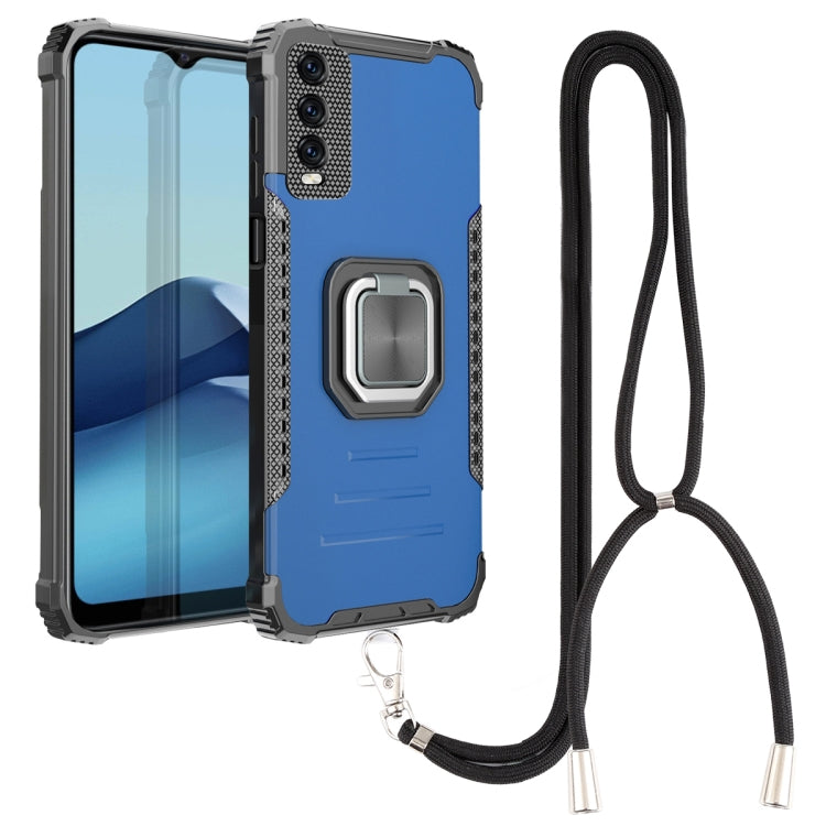 Aluminum Alloy + TPU Phone Case with Lanyard, For vivo Y20 / Y20i / Y20s / Y12a / Y12s, For vivo Y50 / Y30, For vivo Y51 2020 / Y31, For Xiaomi Redmi 9A, For Xiaomi Redmi Note 9 4G / 9 Power /  9T, For Xiaomi Redmi K40 / K40 Pro / K40 Pro+