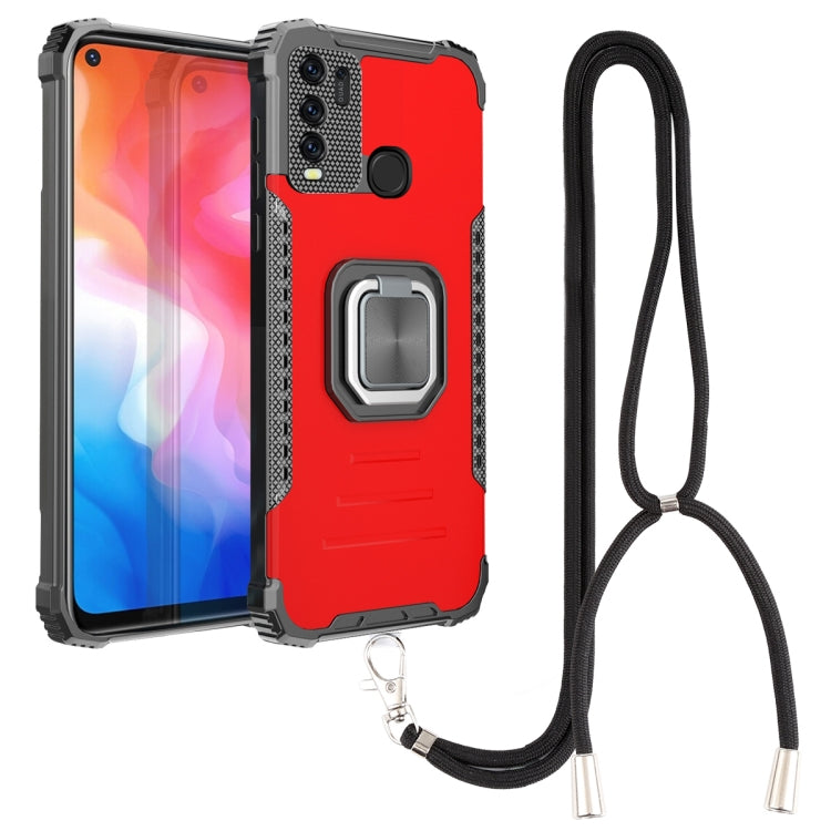 Aluminum Alloy + TPU Phone Case with Lanyard, For vivo Y20 / Y20i / Y20s / Y12a / Y12s, For vivo Y50 / Y30, For vivo Y51 2020 / Y31, For Xiaomi Redmi 9A, For Xiaomi Redmi Note 9 4G / 9 Power /  9T, For Xiaomi Redmi K40 / K40 Pro / K40 Pro+