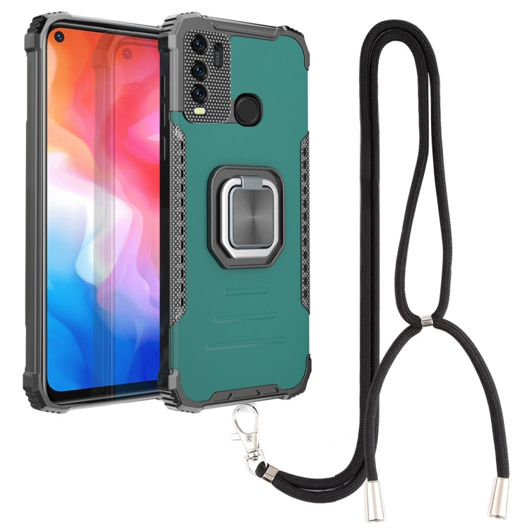 Aluminum Alloy + TPU Phone Case with Lanyard, For vivo Y20 / Y20i / Y20s / Y12a / Y12s, For vivo Y50 / Y30, For vivo Y51 2020 / Y31, For Xiaomi Redmi 9A, For Xiaomi Redmi Note 9 4G / 9 Power /  9T, For Xiaomi Redmi K40 / K40 Pro / K40 Pro+