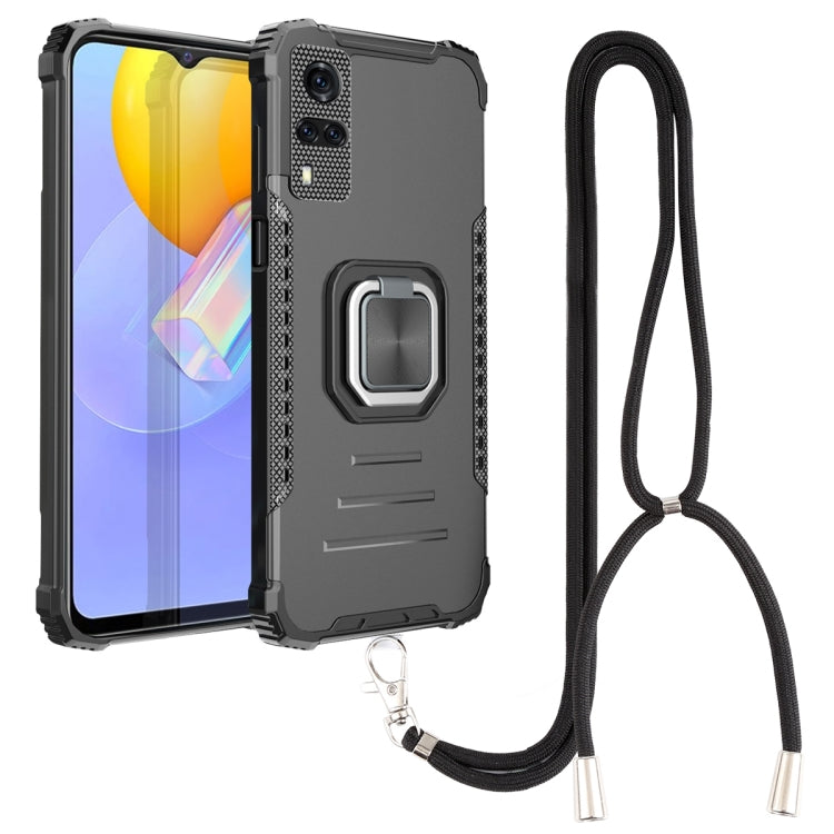 Aluminum Alloy + TPU Phone Case with Lanyard, For vivo Y20 / Y20i / Y20s / Y12a / Y12s, For vivo Y50 / Y30, For vivo Y51 2020 / Y31, For Xiaomi Redmi 9A, For Xiaomi Redmi Note 9 4G / 9 Power /  9T, For Xiaomi Redmi K40 / K40 Pro / K40 Pro+