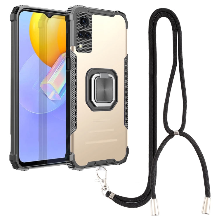 Aluminum Alloy + TPU Phone Case with Lanyard, For vivo Y20 / Y20i / Y20s / Y12a / Y12s, For vivo Y50 / Y30, For vivo Y51 2020 / Y31, For Xiaomi Redmi 9A, For Xiaomi Redmi Note 9 4G / 9 Power /  9T, For Xiaomi Redmi K40 / K40 Pro / K40 Pro+