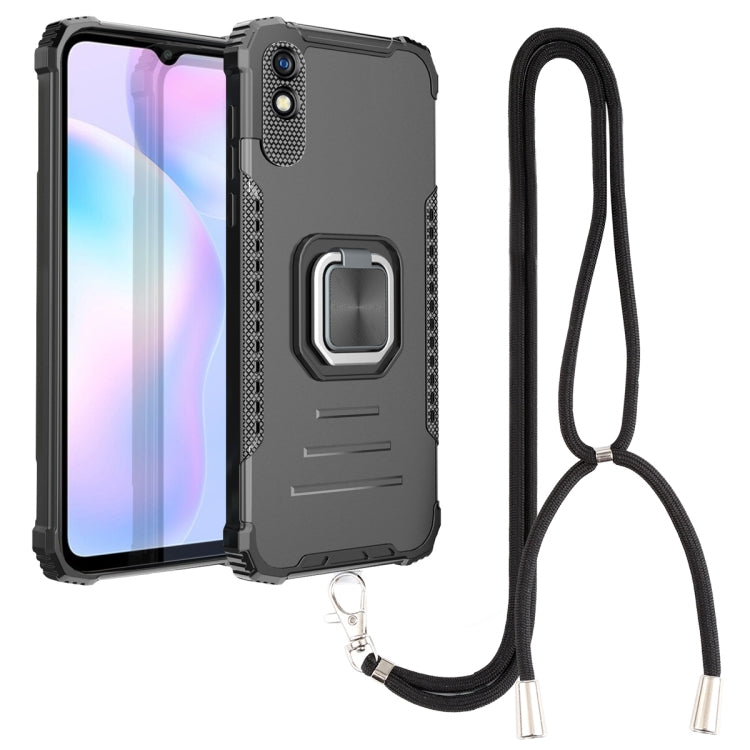 Aluminum Alloy + TPU Phone Case with Lanyard, For vivo Y20 / Y20i / Y20s / Y12a / Y12s, For vivo Y50 / Y30, For vivo Y51 2020 / Y31, For Xiaomi Redmi 9A, For Xiaomi Redmi Note 9 4G / 9 Power /  9T, For Xiaomi Redmi K40 / K40 Pro / K40 Pro+